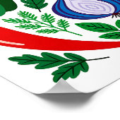 Vegetable pattern poster (Ecke)
