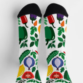 Vegetable pattern socken (Oben)