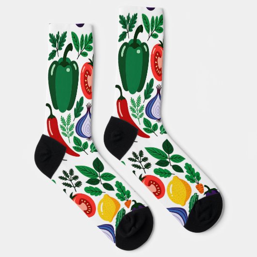 Vegetable pattern socken (Rechts)