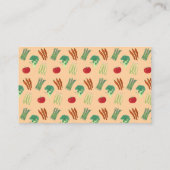 Vegetable Theme Customer Loyalty Cards Treuekarte (Rückseite)