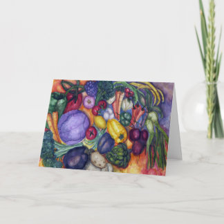 Vegetable Watercolor painting Karte