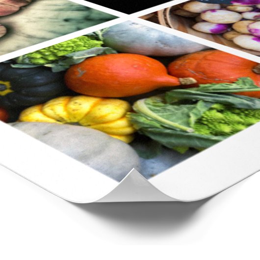 VEGETABLES Collage Poster (Ecke)