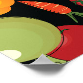 Vegetables Pattern Poster (Ecke)
