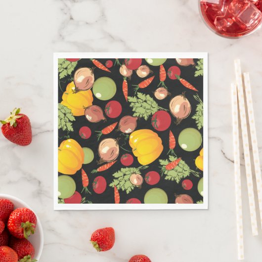 Vegetables Pattern Serviette (Beispiel)