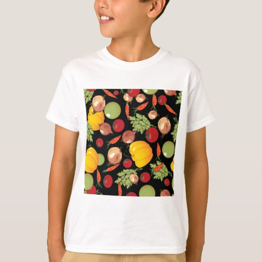 Vegetables Pattern T-Shirt (Vorderseite)