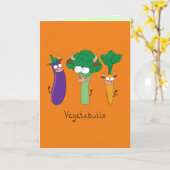 VegetaBULLS Gemüsebullen Frohes Grün Karte (Gelbe Blume)
