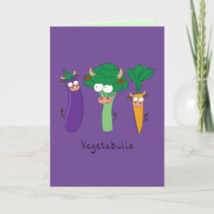 VegetaBULLS Gemüsebullen Wittling Grußkarte Karte