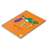 Vegetabulls Gemüsebullen Witziges Notebook Notizblock (Linke Seite)
