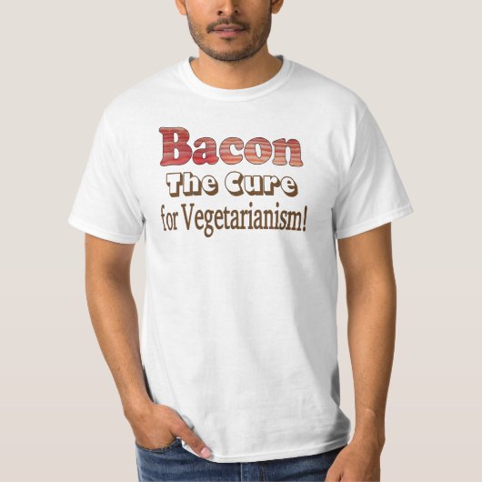 Vegetarian Bacon T-Shirt (Vorderseite)
