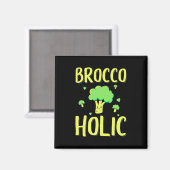 Vegetarian Brocco Holic Magnet (Vorderseite/Rückseite)