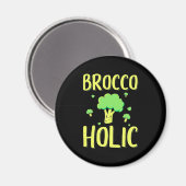 Vegetarian Brocco Holic Magnet (Vorderseite/Rückseite)