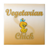 Vegetarian Chick Fliese (Vorderseite)