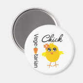 Vegetarian Chick Magnet (Vorderseite/Rückseite)