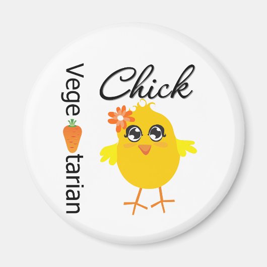 Vegetarian Chick Magnet (Vorne)