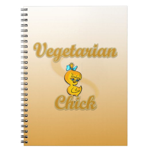 Vegetarian Chick Notizblock (Vorderseite)