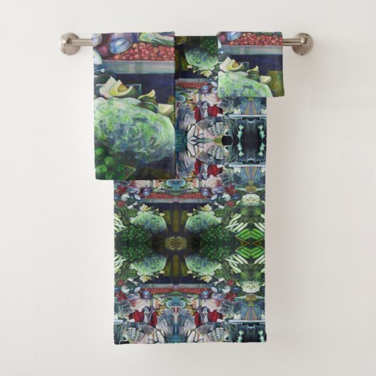 Vegetarian Club trifft sich am Dienstag Badhandtuch Set (Insitu)