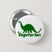 Vegetarian Dinosaurier Button (Vorne & Hinten)