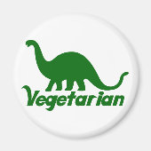 Vegetarian Dinosaurier Magnet (Vorne)