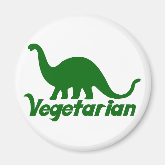 Vegetarian Dinosaurier Magnet (Vorne)