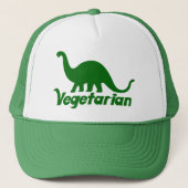 Vegetarian Dinosaurier Truckerkappe (Vorderseite)