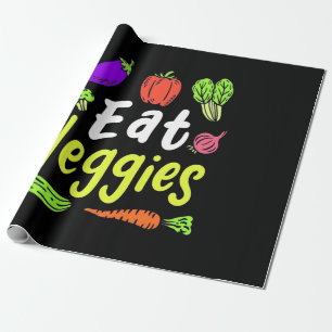 Vegetarian Eat Veggies Geschenkpapier