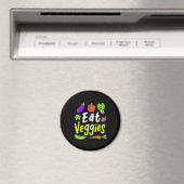 Vegetarian Eat Veggies Magnet (In Situ (Geschirrspüler))