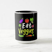 Vegetarian Eat Veggies Tasse (Zentrum)