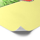 VEGETARIAN FOOD we like it Poster (Ecke)