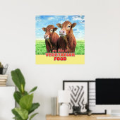 VEGETARIAN FOOD we like it Poster (Heimbüro)