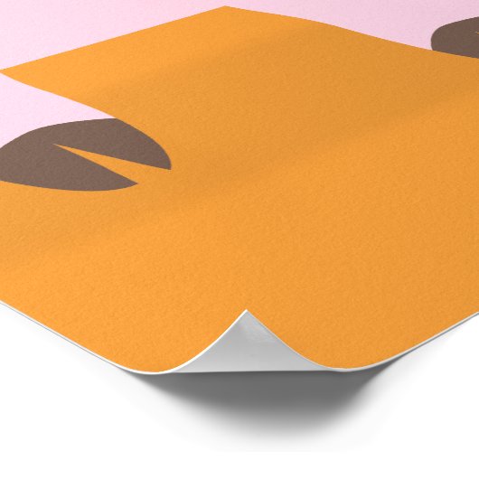 Vegetarian Pig Poster (Ecke)