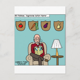 Vegetarian Safari Hunter Funny Mugs T-Shirts & Ges Postkarte