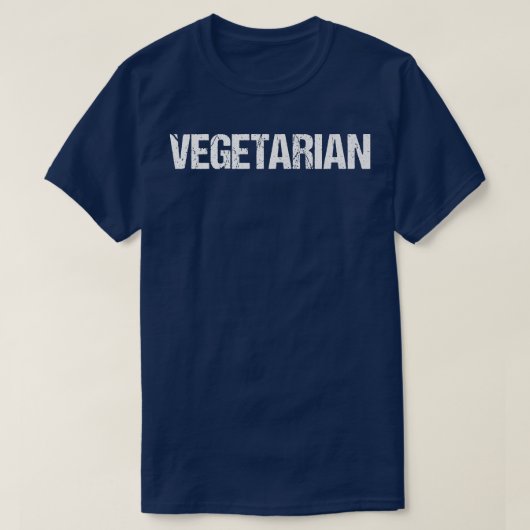 Vegetarian Simple Title T-Shirt (Design vorne)