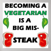 Vegetarian Steak Full Poster (Vorne)