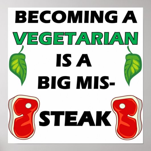 Vegetarian Steak Full Poster (Vorne)