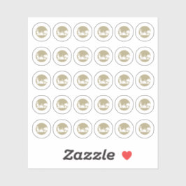 Vegetarian Wedding Place Cards Meal Choice Aufkleber