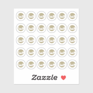 Vegetarian Wedding Place Cards Meal Choice  Aufkleber