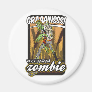 Vegetarian Zombie Magnet