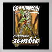 Vegetarian Zombie Poster (Vorne)
