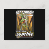 Vegetarian Zombie Postkarte (Vorderseite)