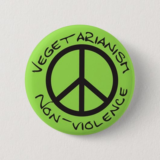 vegetarianism non-violence button (Vorderseite)