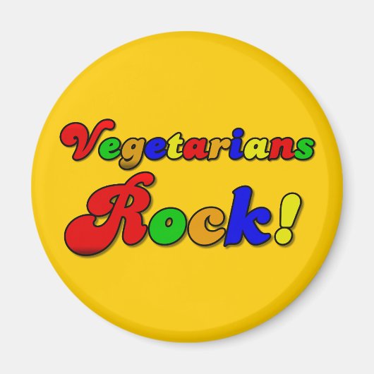 Vegetarians Rock Magnet (Vorne)