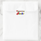 Vegetarians Rock Runder Aufkleber (Tasche)