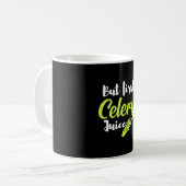 Vegetarier, aber erster Saft Kaffeetasse (Vorderseite Links)