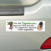 Vegetarier auf der Jagd Autoaufkleber (Auf Auto)