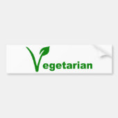 Vegetarier Autoaufkleber (Vorne)