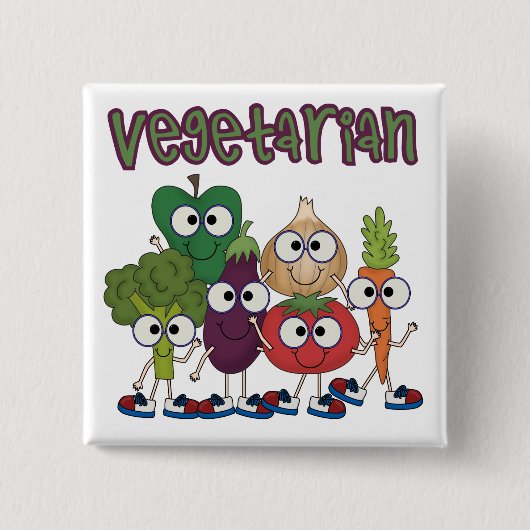 Vegetarier Button (Vorderseite)