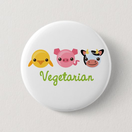 Vegetarier Button (Vorderseite)