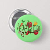 Vegetarier Button (Vorne & Hinten)