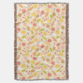 Vegetarier, der Musterhintergrund kocht Decke (Vorderseite Vertikal)