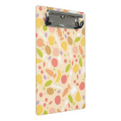 Vegetarier, der Musterhintergrund kocht Mini Klemmbrett (Schrägansicht)